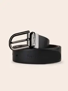 LOUIS STITCH Men Textured Leather Reversible Formal Belt