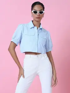 SHOWOFF Women Comfort Slim Fit Opaque Casual Shirt