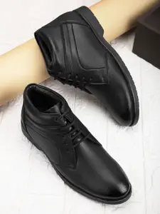 Provogue Men Solid Lace-Ups Moisture Wicking Derbys