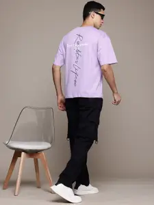 The Roadster Lifestyle Co. Men Printed Relaxed Fit Pure Cotton T-shirt
