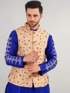 Valencia Fashion Woven Design Nehru Jacket