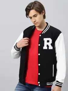 Be Savage Men Windcheater Outdoor Bomber with Patchwork Jacket