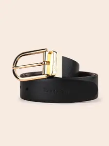 LOUIS STITCH Men Textured Leather Reversible Formal Belt