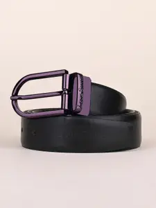 LOUIS STITCH Men Reversible Textured Leather Formal Belt