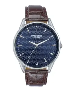 Sonata Men Printed Dial & Leather Straps Analogue Watch SP70047SL01W