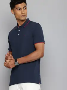 Indian Terrain Pure Cotton Polo Collar Casual T-shirt