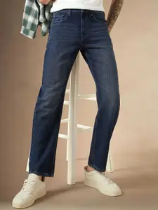 Dennis Lingo Men Relaxed Fit Mid-Rise Light Fade Clean Look Cotton Jeans