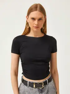 Olalook Women Cut Outs T-shirt