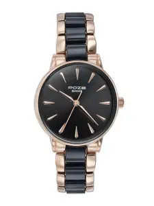 Sonata Women Embellished Dial & Bracelet Style Straps Analogue Watch SP80076KD02WF