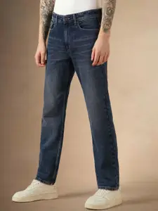 Dennis Lingo Men Relaxed Fit Mid-Rise Light Shade Clean Look Cotton Jeans
