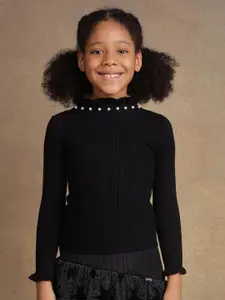 One Friday Girls Striped Pullover