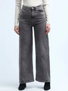 U.S. Polo Assn. Women Women Flared High-Rise Light Fade Stretchable Jeans