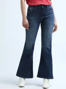 U.S. Polo Assn. Women Flared High-Rise Light Fade Stretchable Jeans