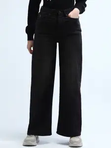 U.S. Polo Assn. Women Women Flared High-Rise Light Fade Stretchable Jeans