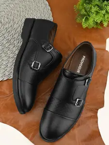 Provogue Men Textured Formal Monks