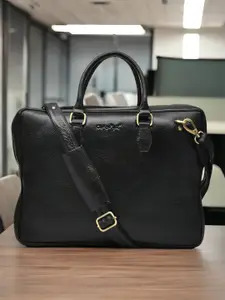 OLIVE MIST Unisex Leather Laptop Bag