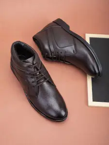 Provogue Men Solid Lace-Ups Moisture Wicking Derbys