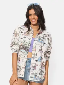 The Souled Store Women Opaque Printed Casual Shirt