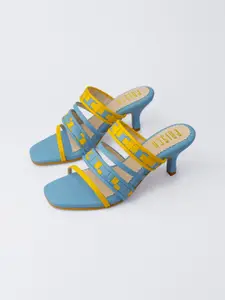 House of Prisca Open Toe Kitten Heel Sandals