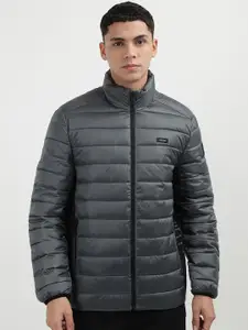 Calvin Klein Jeans Men Striped Windcheater Quilted Jacket
