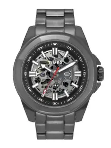 Timex Men Skeleton Dial & Stainless Steel Straps Analogue Automatic Motion Powered Watch TWEG24103