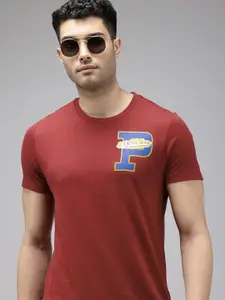 U.S. Polo Assn. Denim Co. Brand Logo Printed Pure Cotton Slim Fit T-shirt