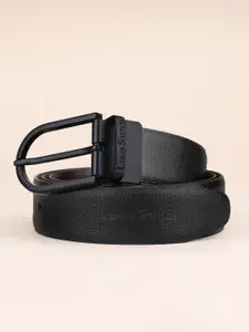 LOUIS STITCH Men Textured Leather Reversible Formal Belt