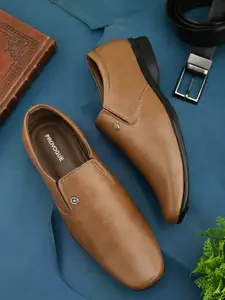Provogue Men Square Toe Formal Slip-On Shoes