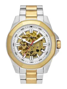 Timex Men Skeleton Dial & Stainless Steel Straps Analogue Automatic Motion Powered Watch TWEG24101