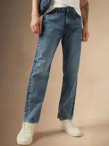 Dennis Lingo Men Relaxed Fit Mid-Rise Light Shade Clean Look Cotton Jeans