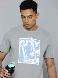 Puma Men Typography Printed Manchester City Ftblicons Football T-shirt