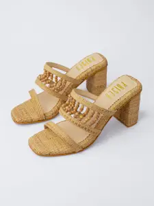 House of Prisca Open Toe Block Heel Sandals