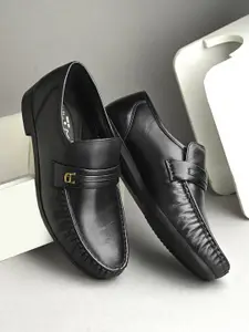 Hitz Men Leather Formal Slip-On Shoes