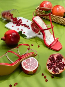 House of Prisca Printed Block Heel Sandals