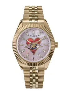 Timex Women Dial & Stainless Steel Straps Analogue Watch TW2W63100X6