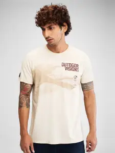 SPYKAR Men Typography Pockets Slim Fit T-shirt