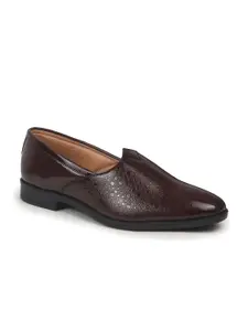 FAUSTO Men Textured Patent Mojaris