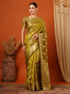 KALINI Woven Design Pure Silk Kanjeevaram Saree