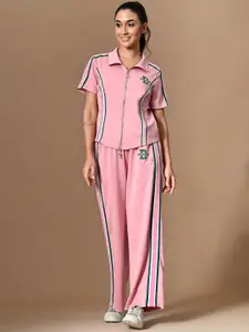 PANKH Stripe Detail Top With Trouser Co-Ords