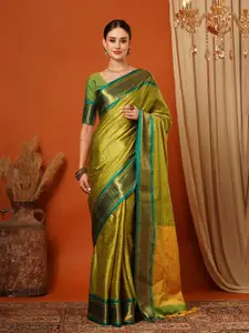 KALINI Woven Design Zari Pure Silk Banarasi Saree