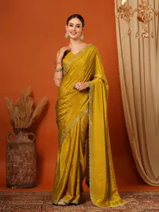 KALINI Embellished Tissue Mysore Silk Saree