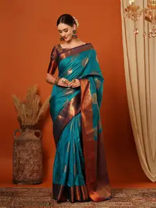 KALINI Woven Design Zari Pure Silk Banarasi Saree