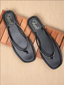 Shoestail Women Open Toe Flats