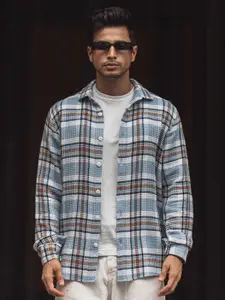 Powerlook Men Tartan Checks Opaque Checked Casual Shirt