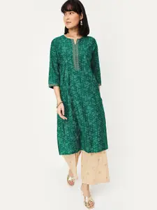 max Floral Printed Straight Kurta