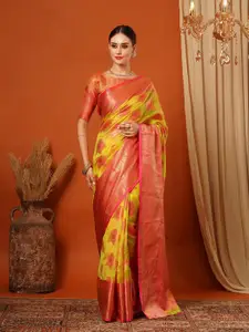 KALINI Woven Design Zari Pure Silk Banarasi Saree