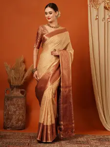 KALINI Woven Design Zari Tissue Mysore Silk Saree