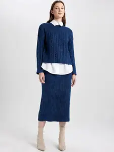 DeFacto Women Slip-On Straight Midi Skirts