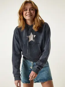 Happiness istanbul Pure Cotton Front Slit Mini Skorts