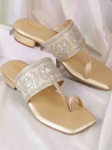 Metro Embellished Block Sandals